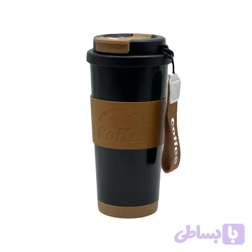 تراول ماگ 550میل دور چرم دو حالته — تصویر 1
