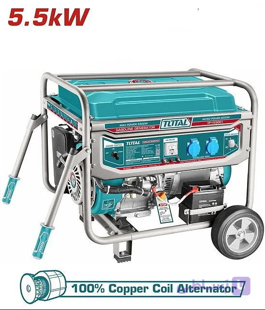 موتور برق بنزینی 5.5 کیلو وات توتال Total TP155001 — تصویر 1
