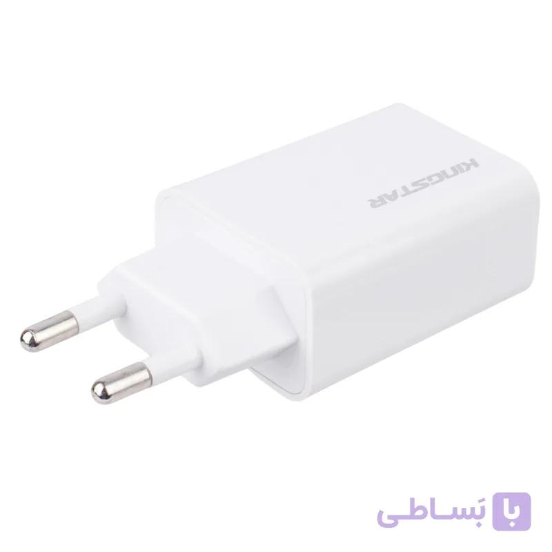 شارژر دیواری KingStar KW151A 2.1A 10.5W + کابل میکرو یو اس بی