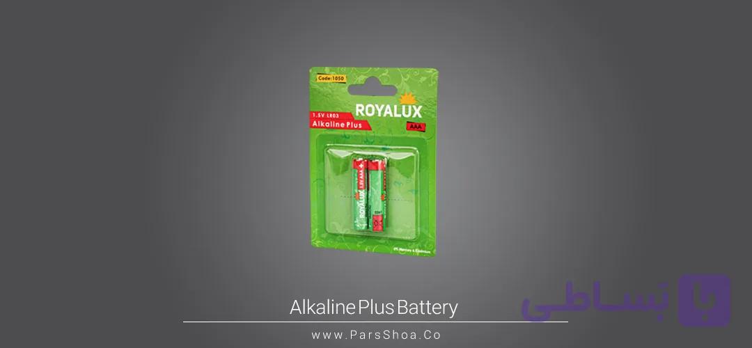 باتری رویالوکس قلمی Plus Alkaline بلیستر 2 عددی
