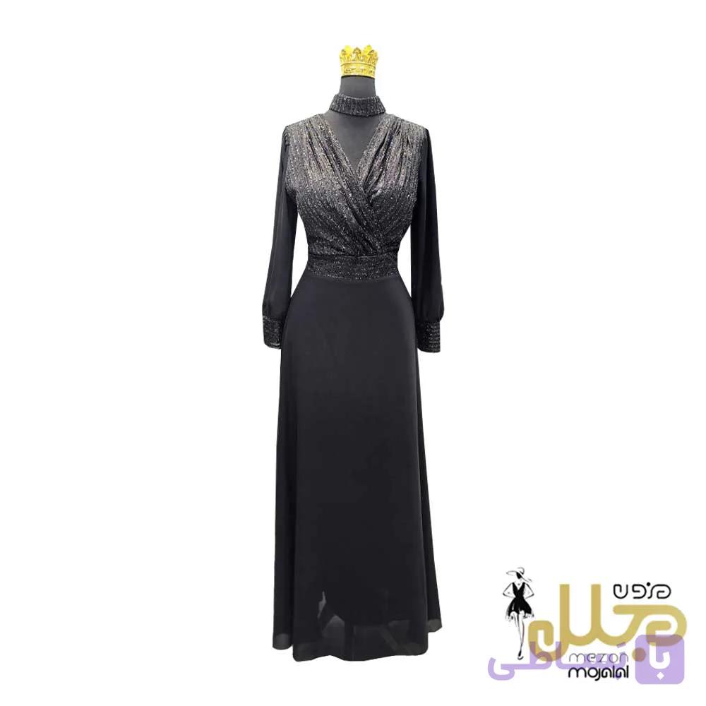 پیراهن ماکسی حریرکبریتی — تصویر 1