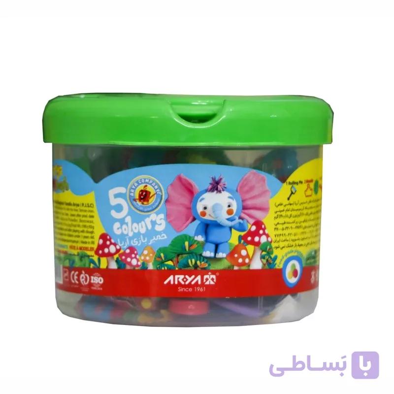 خمیر بازی آریا مدل ۵ رنگ
