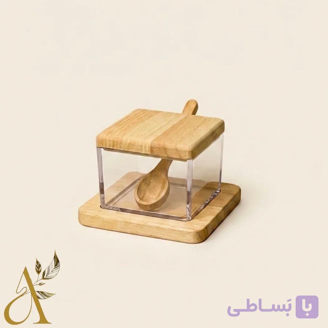 مربا خوری تک چوبی مربع کد41811