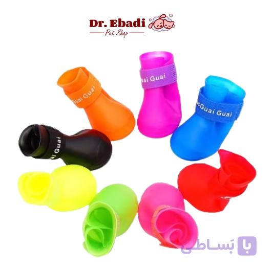 کفش ضدآب سیلیکونی سگ و گربه — تصویر 1