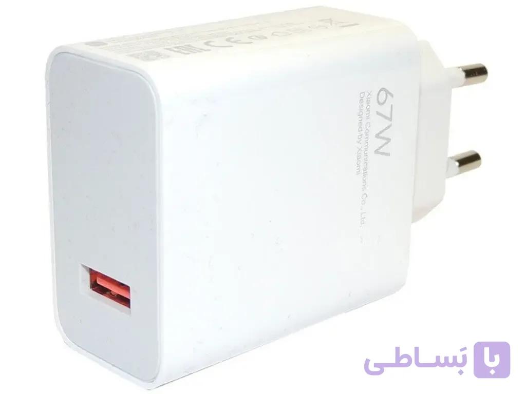شارژر شیائومی توان 67 وات دو پین اصلی ثانیه