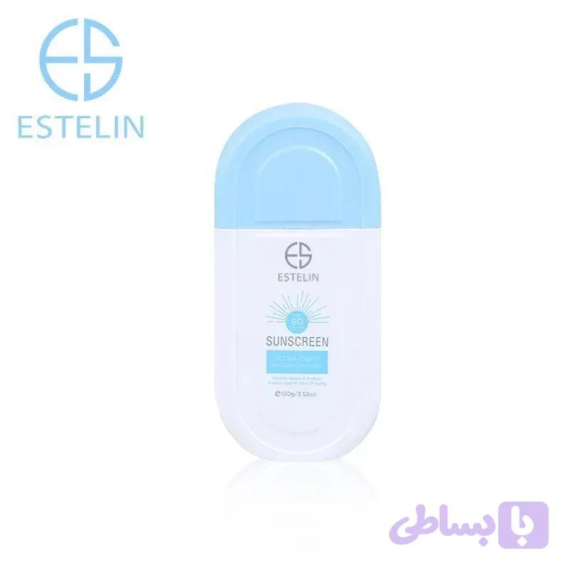 کرم ضدآفتاب استیلن بی‌رنگ 100 گرم فول سایز SPF 80 — تصویر 1