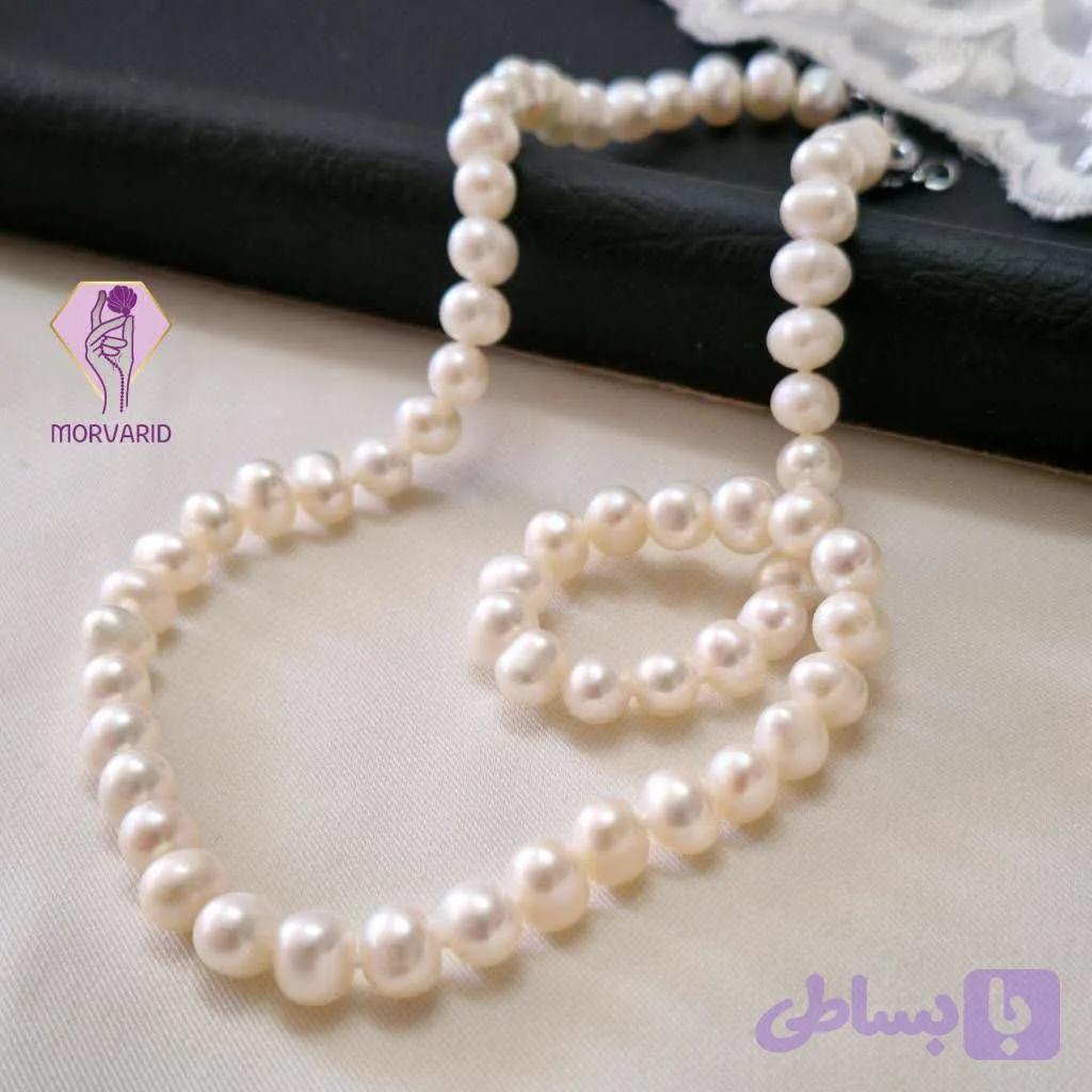 گردنبند ریسه مروارید اصل — تصویر 1