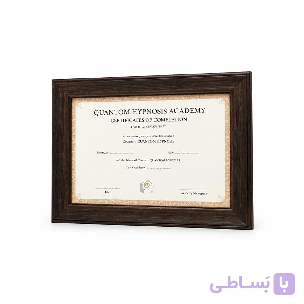 قاب مدرک و عکس A4 پهن (پروفیل ۴ سانتی) ایشیل فریم — تصویر 1