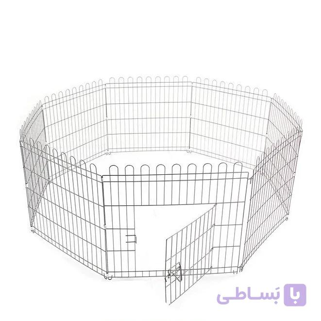 پارک محدود کننده حیوانات خانگی فلزی هشت ضلعی 60*60