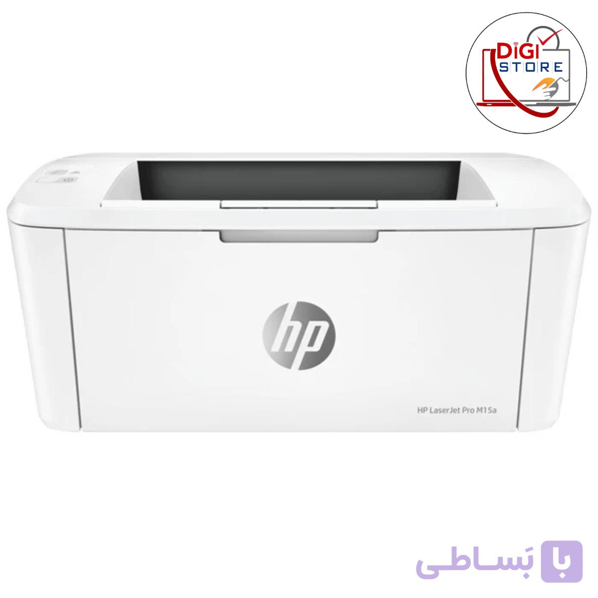 پرینتر اچ پی تک رنگ تک کاره با چاپ لیزری مدل LaserJet Pro M15a، سایز چاپ A4، امکان خاموشی خودکار