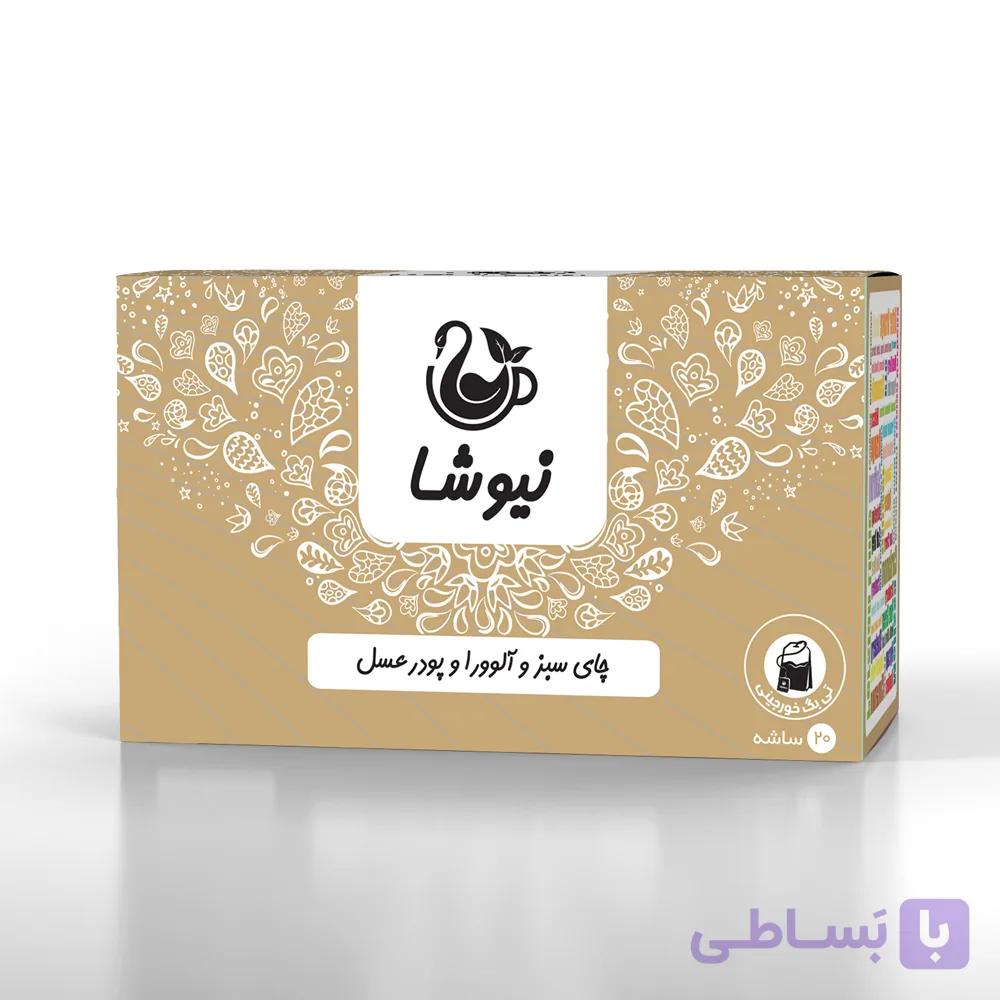 چای سبز و آلوورا عسل