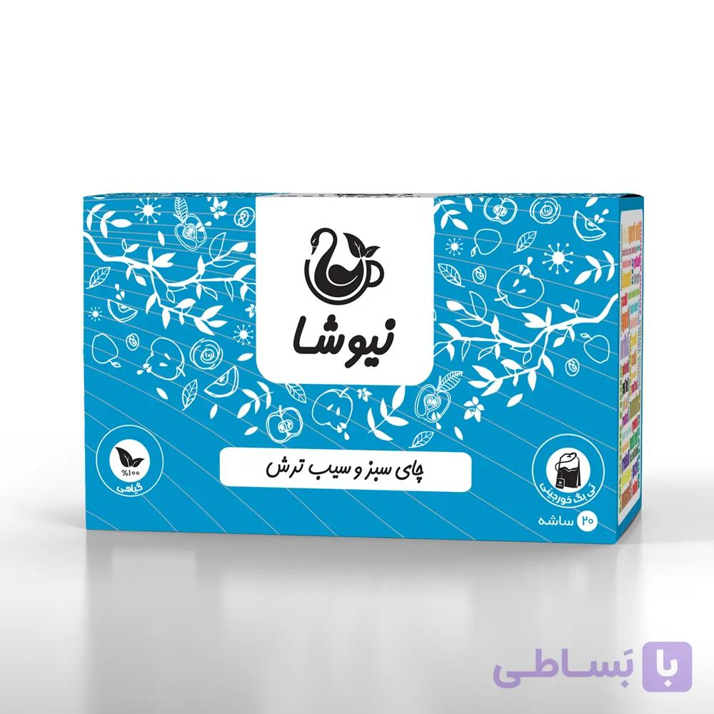 چای سبز و سیب ترش