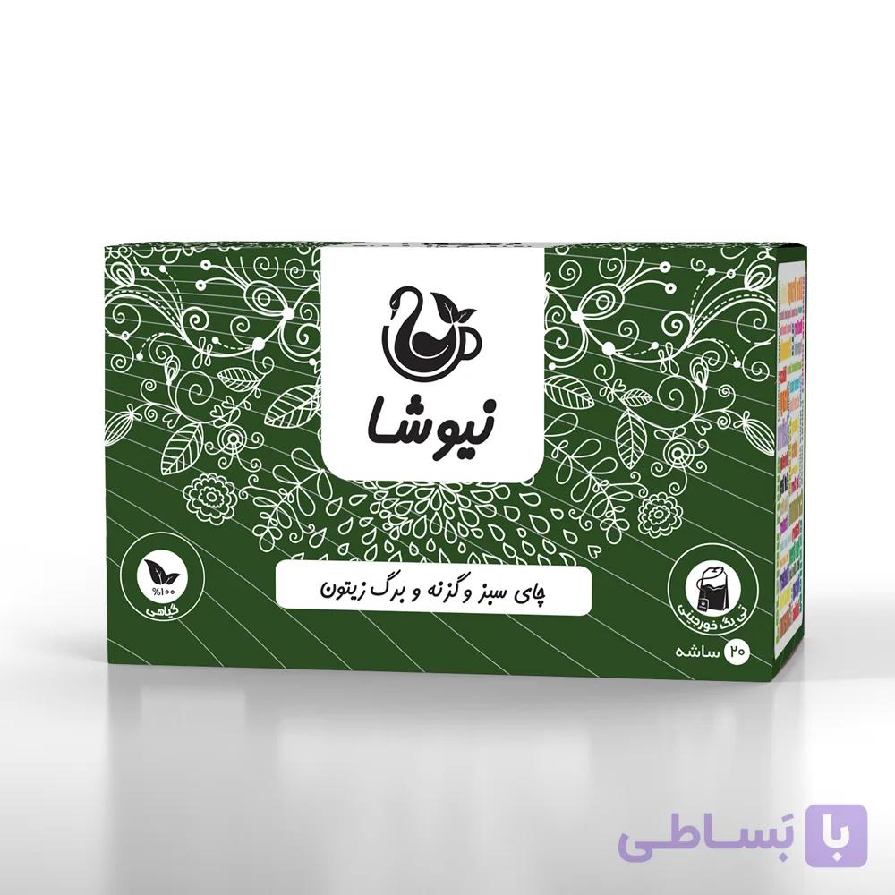 چای سبز و گزنه و برگ زیتون