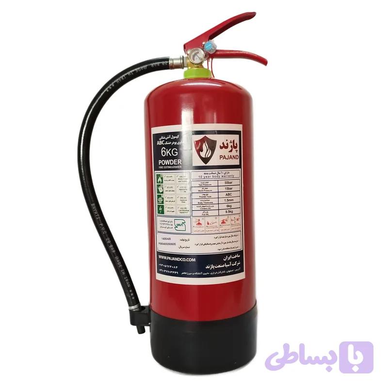 کپسول آتش نشانی 6 کیلوگرمی ABC پاژند — تصویر 1
