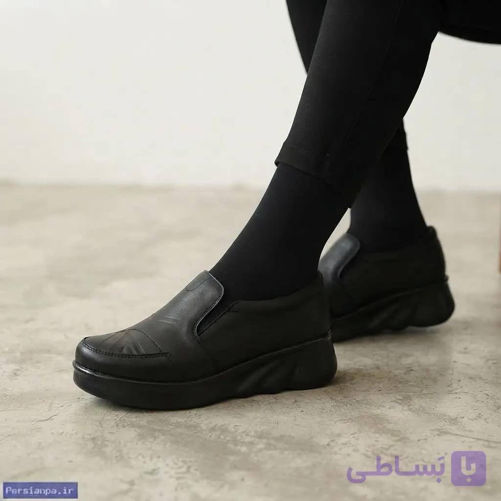 کفش طبی روزمره زنانه با کش مدل 2085 — تصویر 1