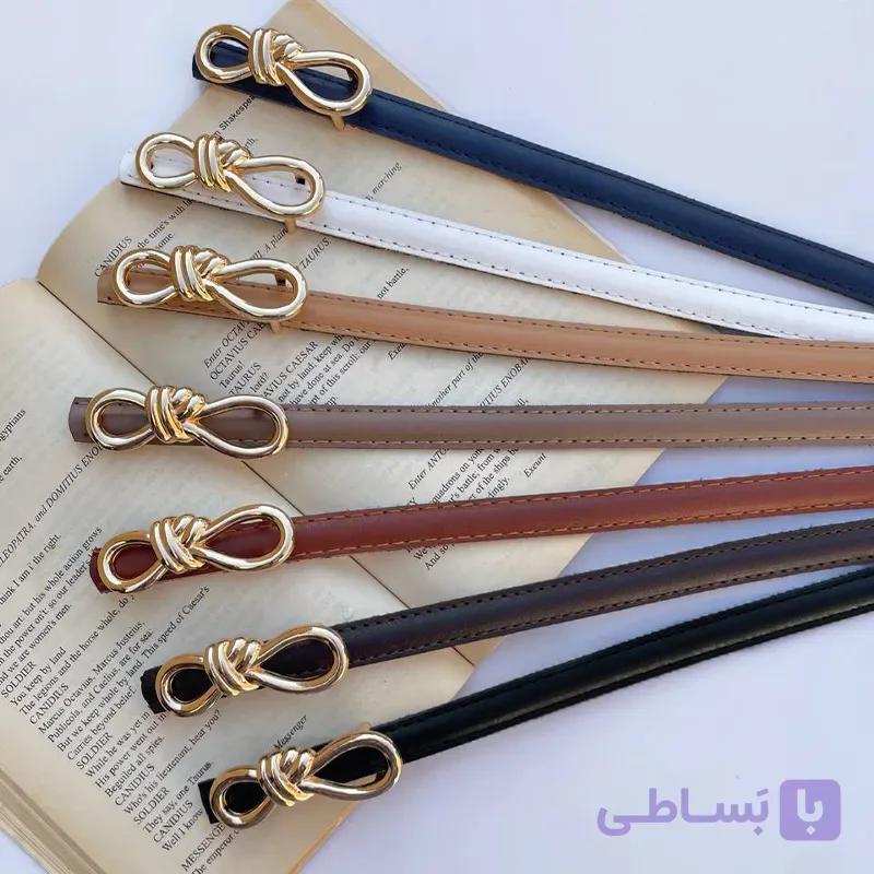 کمربند چرم طرح پاپیون