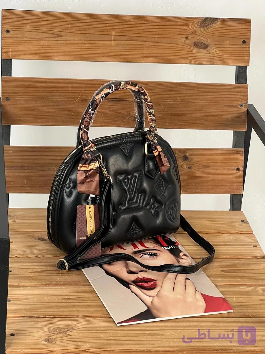 کیف گلدوزی چرم مارک ال وی