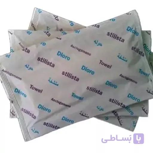 حوله یکبار مصرف درجه یک دیورو - ۷۰ گرم - یک بسته 75 عددی