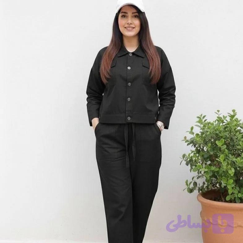 کت باکسی و شلوار مام code :5086 — تصویر 1