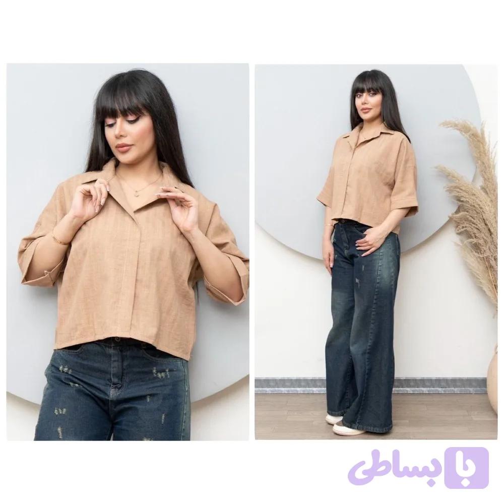 شومیز شانتون نگین پروانه code: 5050 — تصویر 1