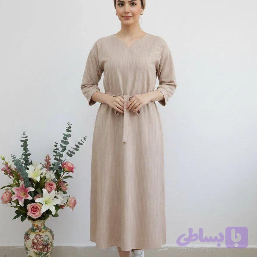 کفتان کمربندی یقه کوبایی آیوا code : 3060 — تصویر 1