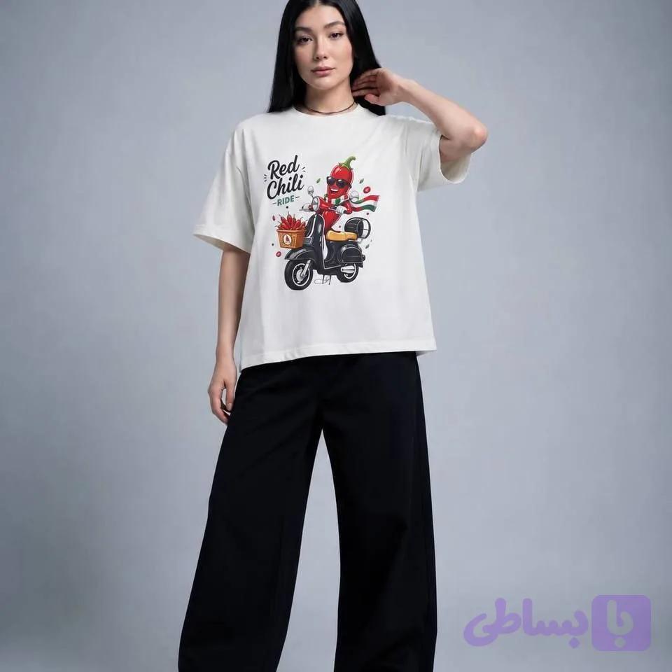 تیشرت پنبه شلوار گلکسی فلفلی code: 8768/4 — تصویر 1