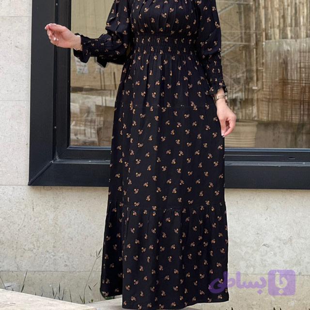 پیراهن گلدار نخ کجرا 6116 — تصویر 1