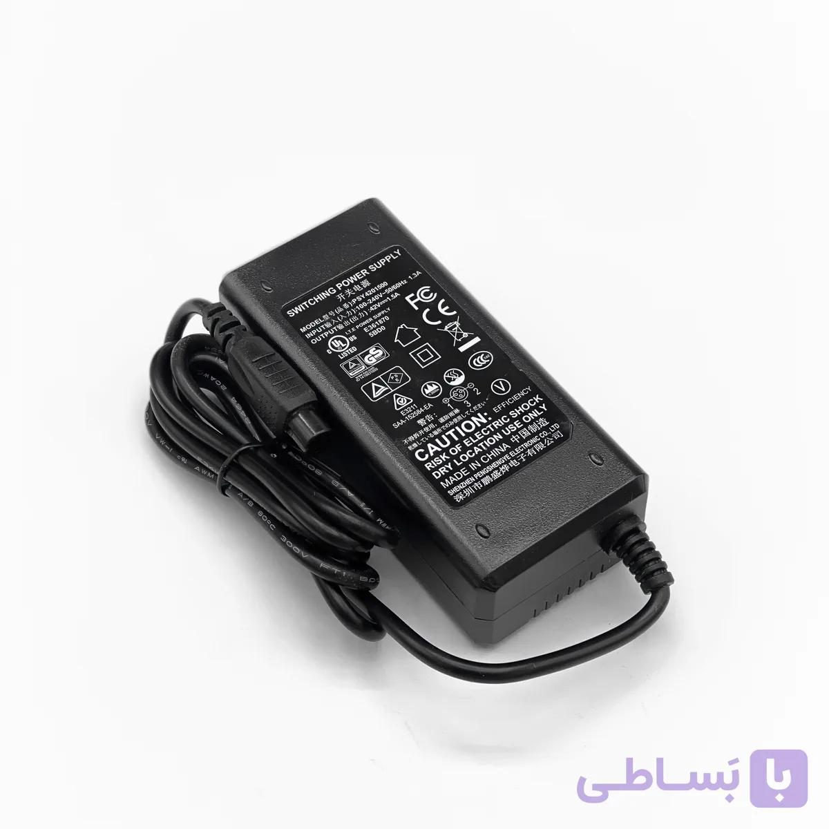 شارژر اسکوتر باتری لیتیوم ۴۲ ولت ۱.۵ آمپر PENGSHENGYE ELECTRONICS
