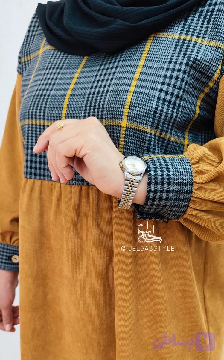 پیراهن پاییزه کبریتی اعلاء مدل دلوین