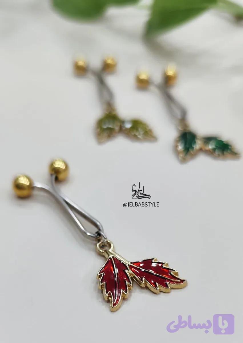 گیره روسری مرغوب مدل برگ پاییزی