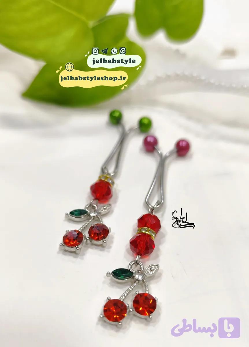 گیره حجاب آلبالو
