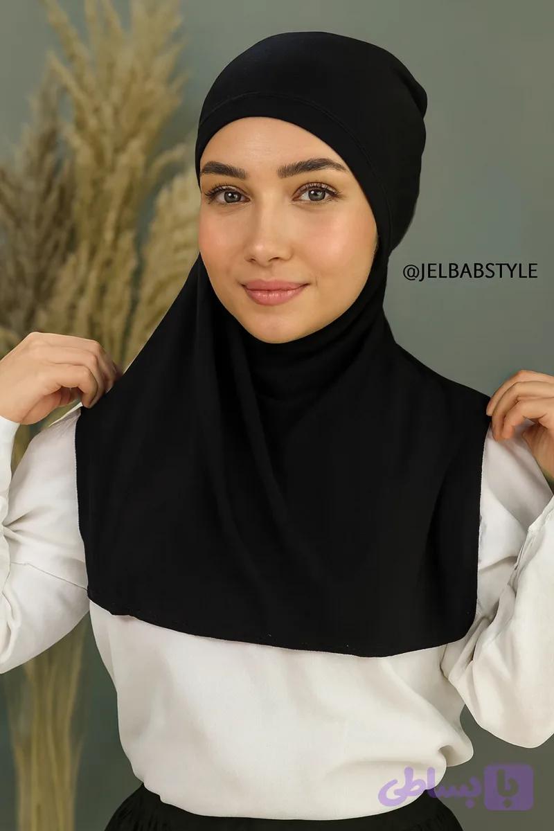 کلاه حجاب متصل یقه نوراء