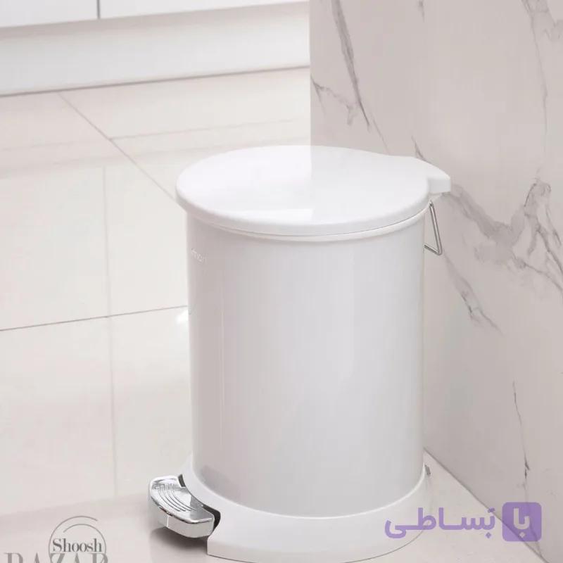 سطل زباله پدال دار لیمون(20 لیتر،دوجداره)
