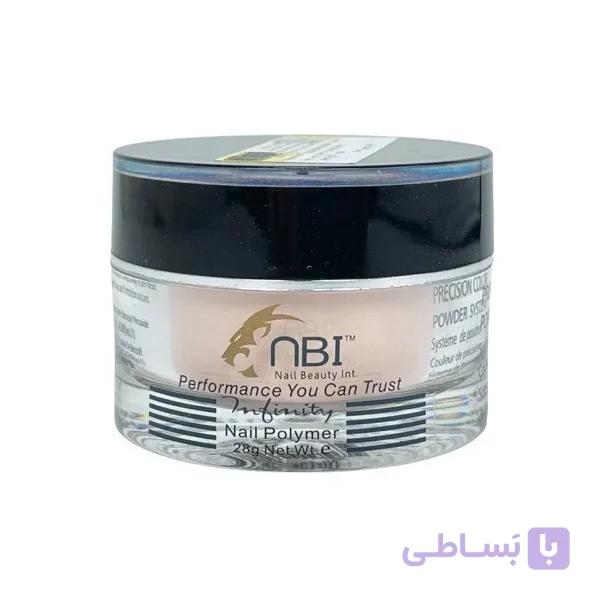 پودر کاشت ناخن ان بی آی هلویی NBI peach acrylic حجم 28 گرم