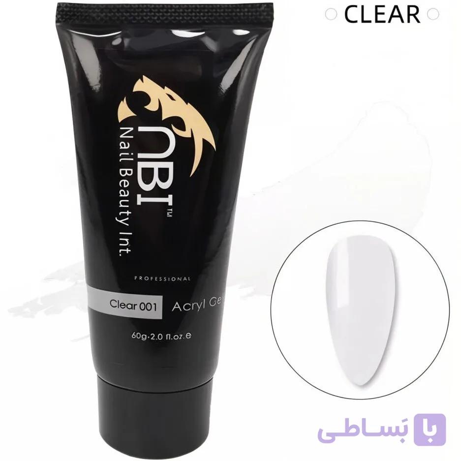 پلی ژل کاشت ناخن ان بی آی | NBI مدل کلیر شماره 001 حجم — تصویر 1