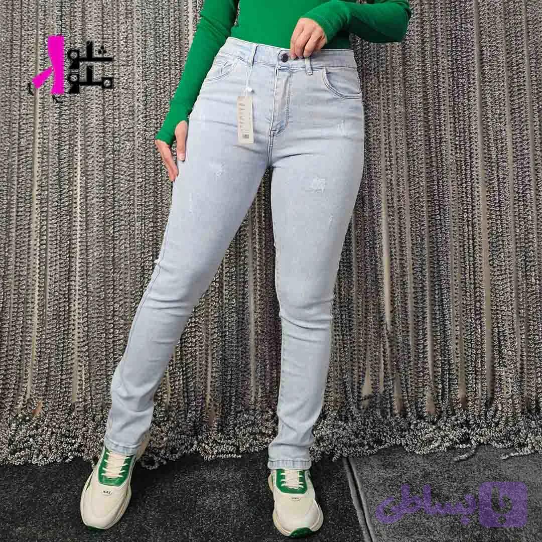 شلوار جین مدل راسته فاق بلند زنانه | کد 2430 — تصویر 1