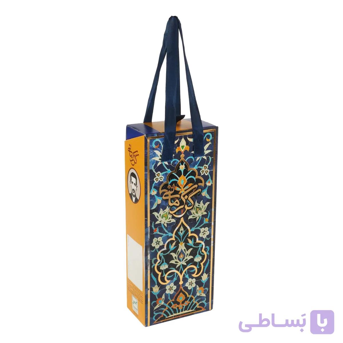 گز لقمه پسته 28 درصد جعبه کشویی طرح کاشی گز کرمانی – 120 گرم — تصویر 1