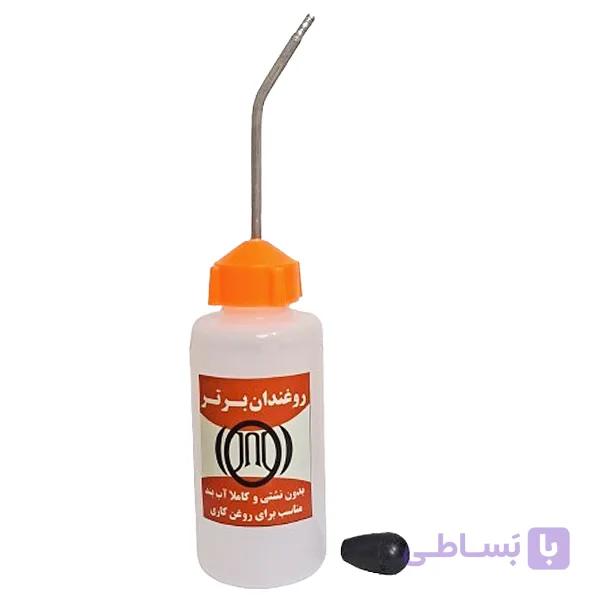 روغندان سر آلومینیومی ۱۲۰ سی سی بدون روغن با درب پلاستیکی کاملا آب بند