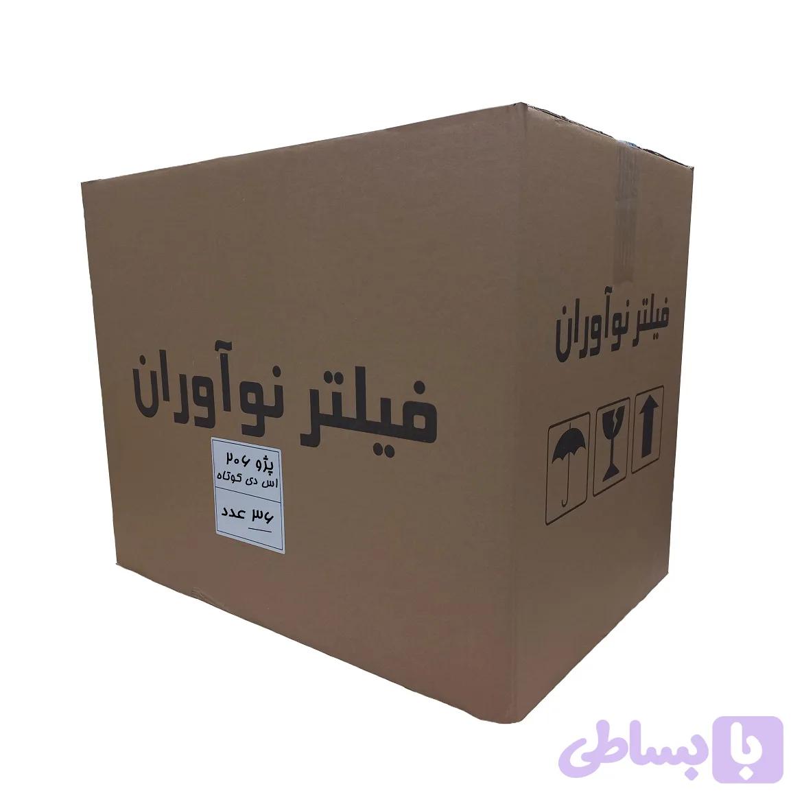 فیلتر هوا خودرو برند نوآوران مناسب پژو 206 تیپ 2 بسته 36 عددی