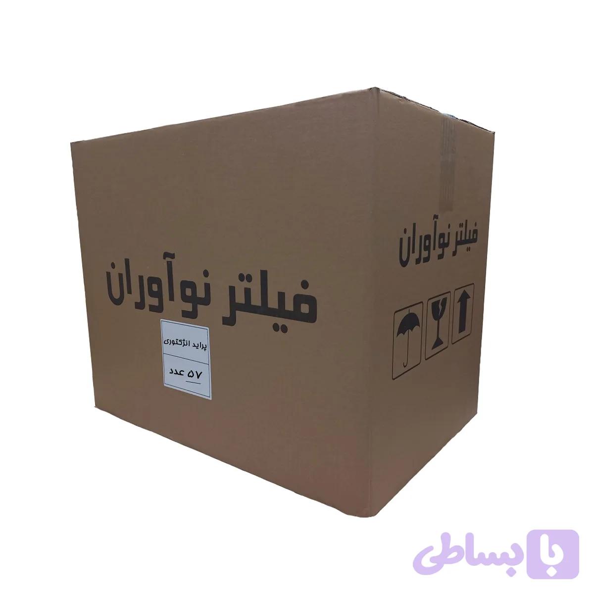 فیلتر هوا خودرو برند نوآوران مناسب پراید انژکتوری توری دار بسته 52 عددی