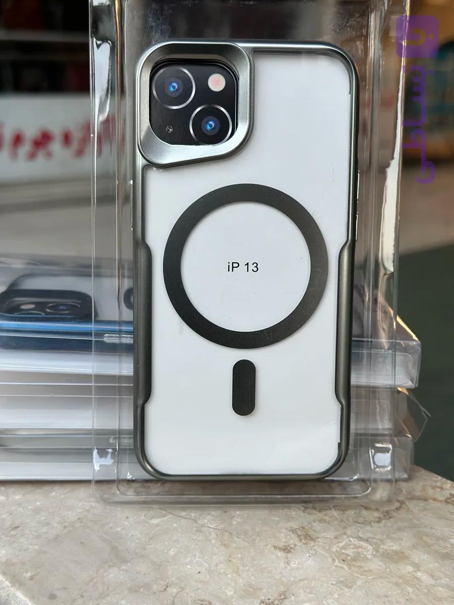 بک کاور آیفون 14پرومکس شفاف مگسیف مدل newzone