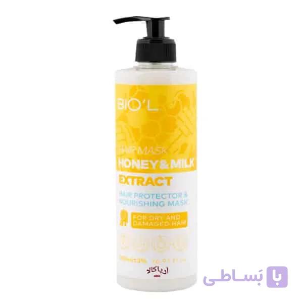 ماسک مو شیر و عسل بیول  Biol Honey And Milk Hair Mask — تصویر 1