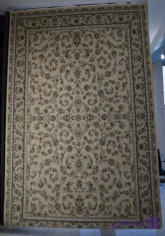 فرش طرح مهرسانا بژ کد 46980 — تصویر 1
