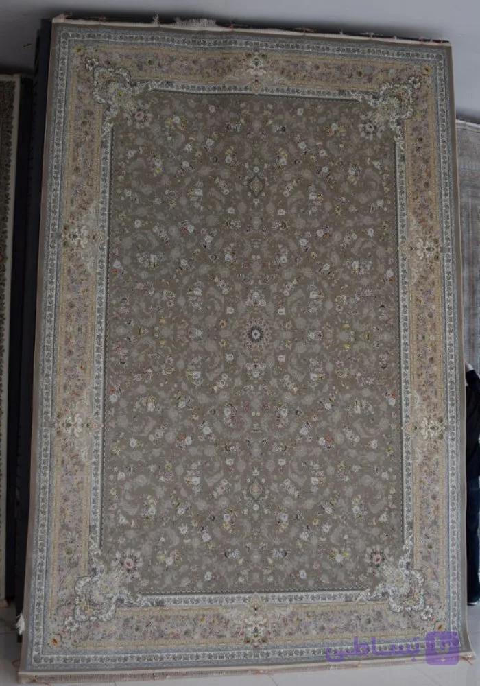 فرش طرح پروانه نسکافه ای کد 46714 — تصویر 1