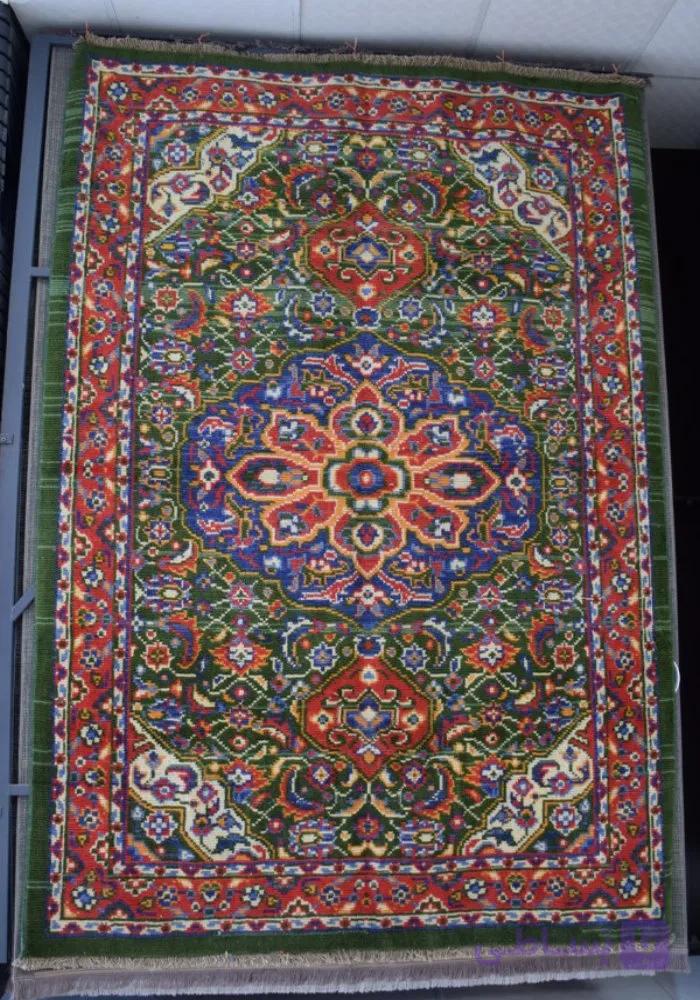 فرش شیراز سبز کد 46734 — تصویر 1