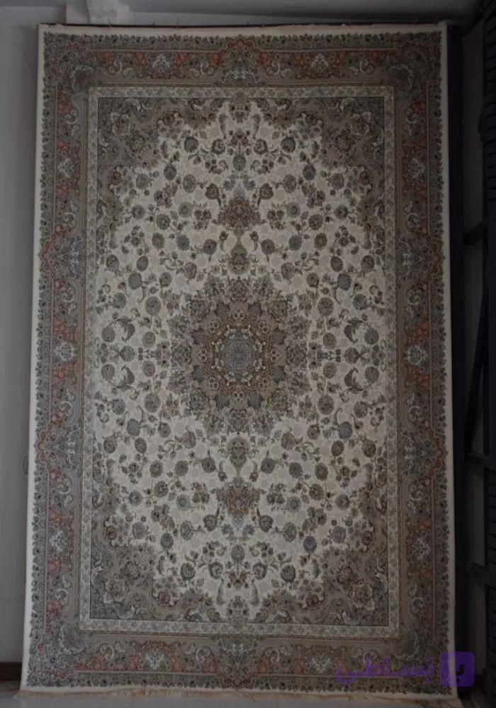 فرش طرح تیارا کرم کد 46162 — تصویر 1