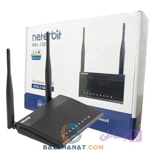 مودم ای دی اس ال نتربیت مدل NETERBIT ADSL2 NSL-122 N300 گارانتی آونگ — تصویر 1