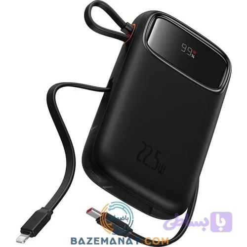 پاوربانک 20000 میلی آمپر 22.5 وات با کابل متصل بیسوس گارانتی آونگBaseus Power Bank QPOW2 — تصویر 1
