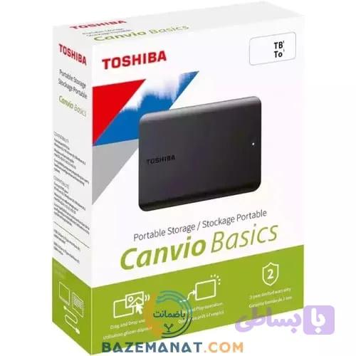هارد اکسترنال توشیبا مدل Canvio Basics USB-3.2 ظرفیت 1 ترابایت گارانتی اصلی برای لپ تاپ — تصویر 1