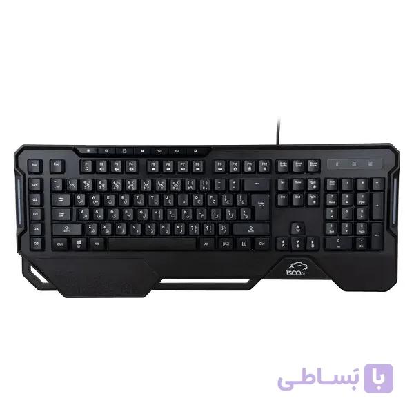 کیبورد گیمینگ تسکو مدل GK 8126، سوییچ ممبران، Full-Size، نورپردازی RGB اصلی — تصویر 1
